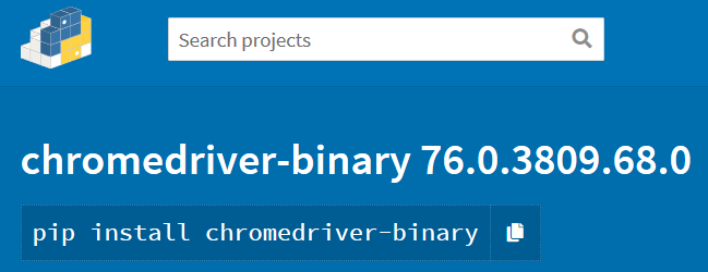 chromedriver-binaryのバージョン確認