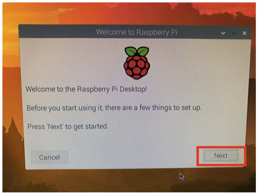 Raspberry Pi デスクトップの設定1