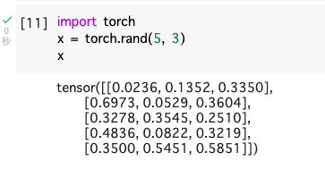 PyTorchの動作確認