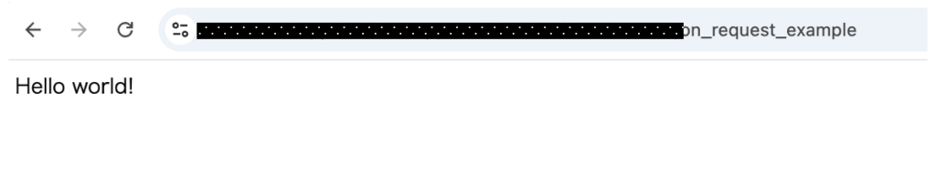 動作確認結果(ブラウザ)