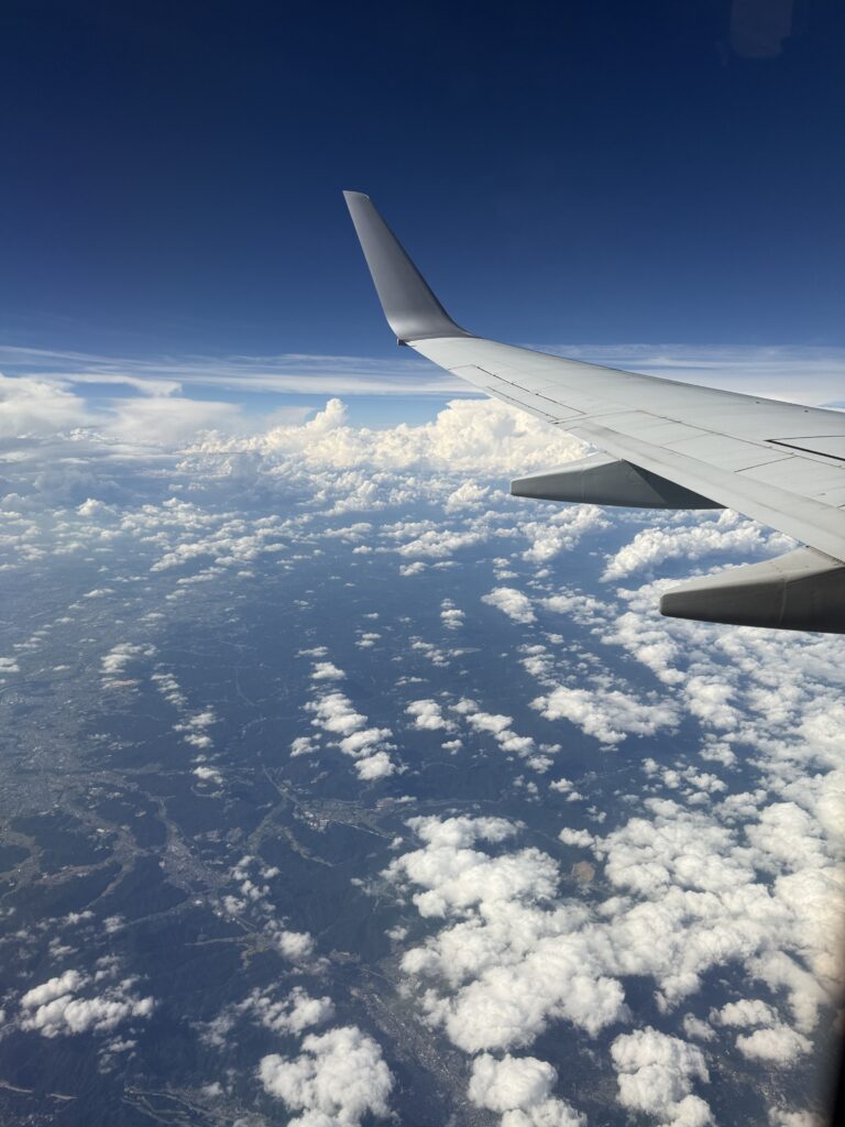 帰りの飛行機